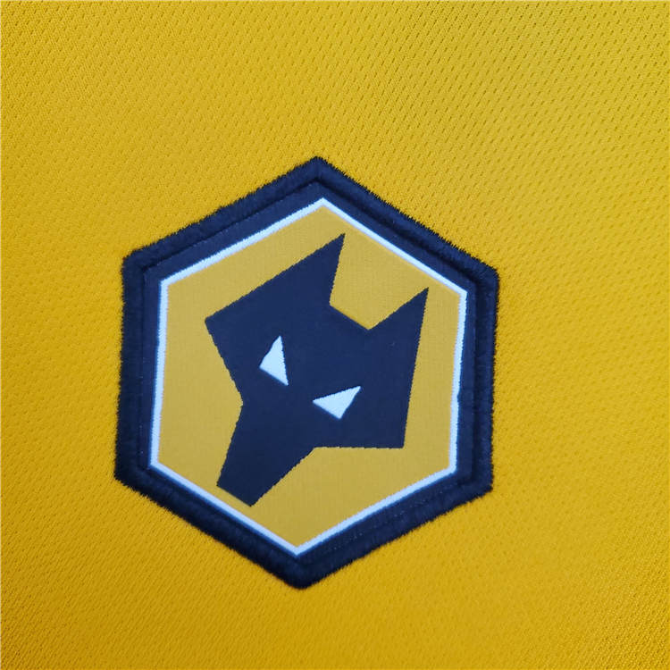 Wolverhampton Wanderers 21-22 Home Yellow Soccer Jerseys Football Shirt - Click Image to Close